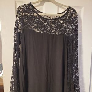 Lace long sleeve blouse